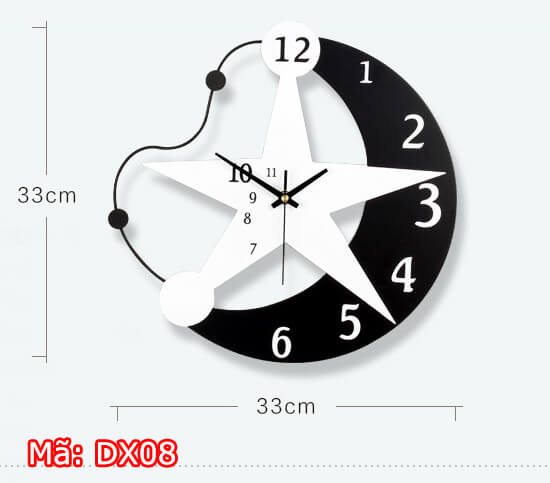 đồng hồ treo tường giá rẻ tại hải phòng mã DX08
